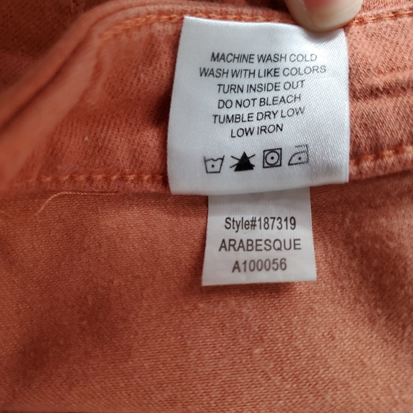 Lakeview Denim Mid Rise Salmon Skinny Jeggings Size 29 - Picture 9 of 13